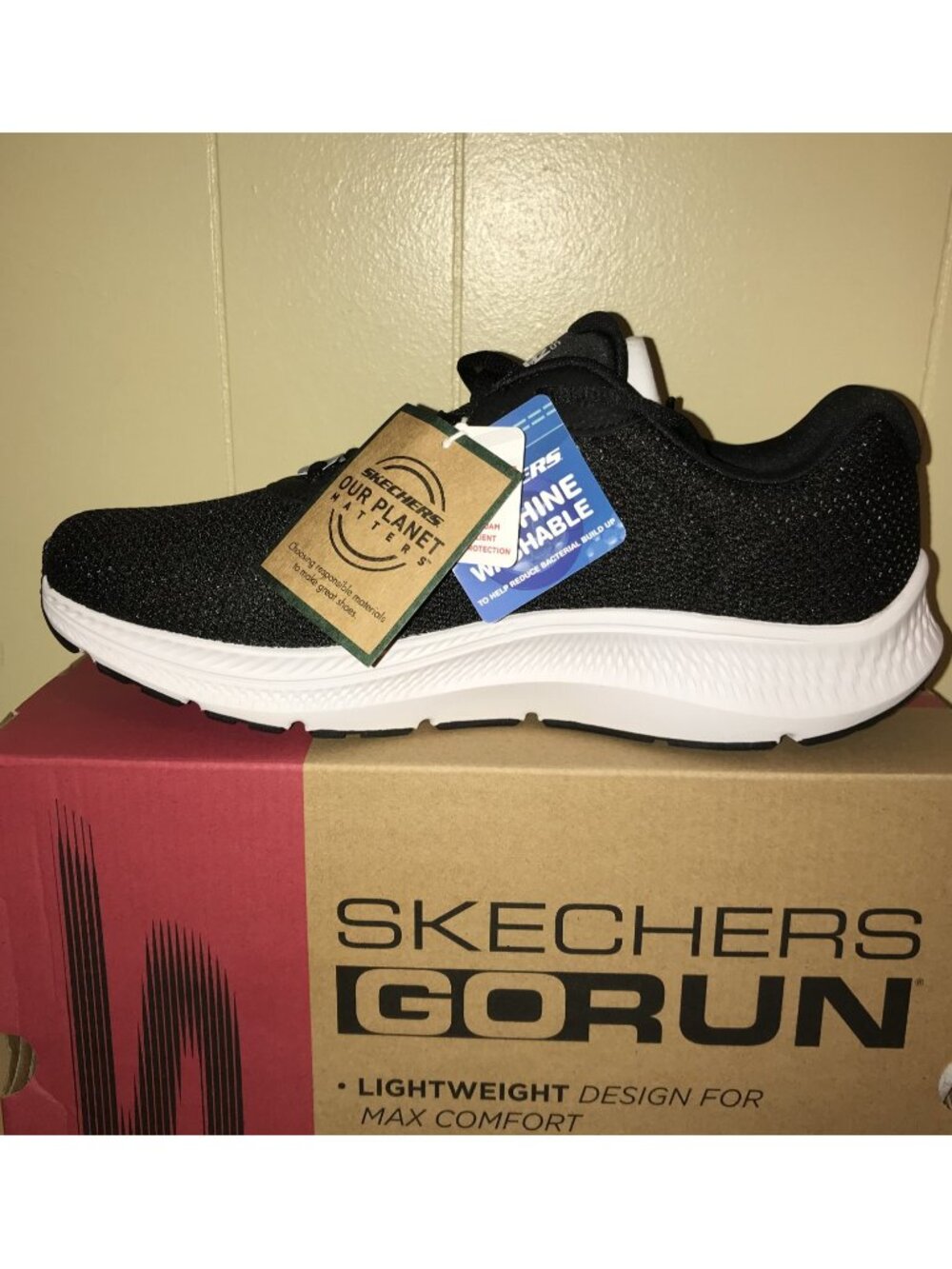 Women's SKECHERS Go Run Consistent 2.0 Engaged-128605-Size 11- Black - Picture 14 of 16